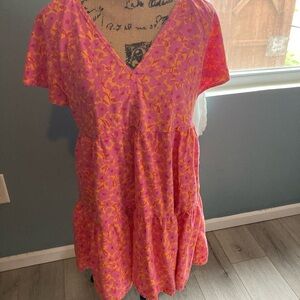 Universal Thread Pink and Orange Dress